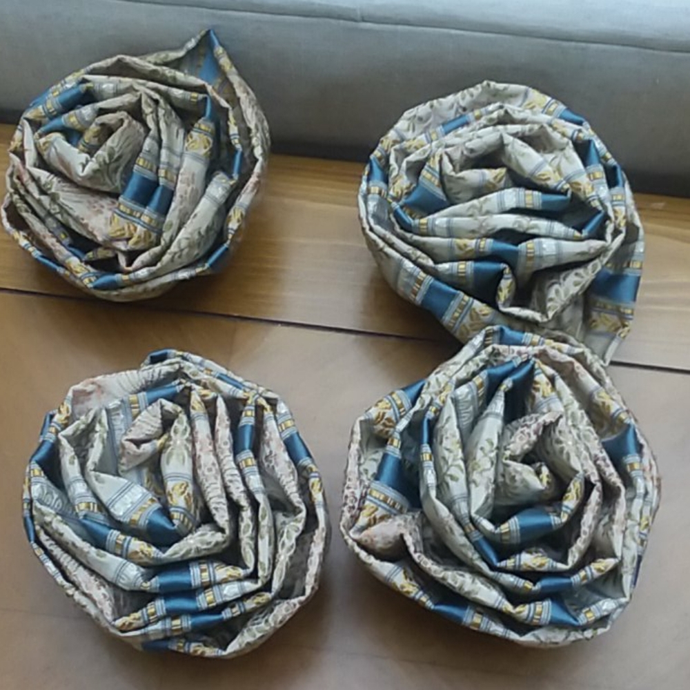 Four Valace or Drape Rosettes